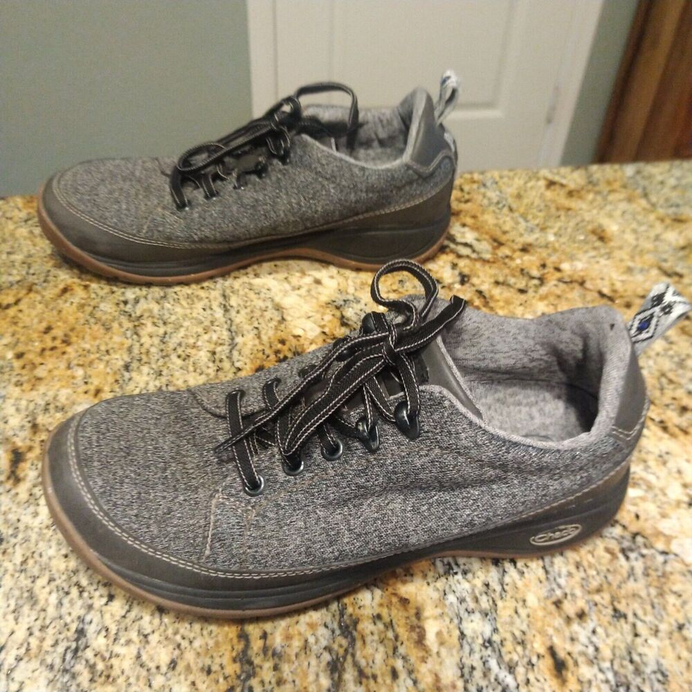 Chaco Kanarra 2.0 Women's Sz 7.5 Gray Knit Low Top Walking Sneakers JCH107418